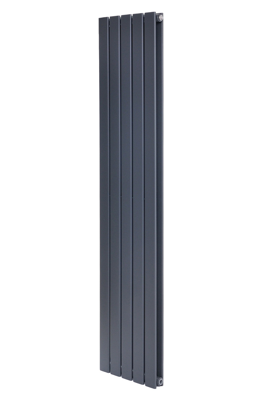 Вертикальный дизайнерский радиатор отопления ARTTIDESIGN Livorno II 5/1600/340/50 серый матовый